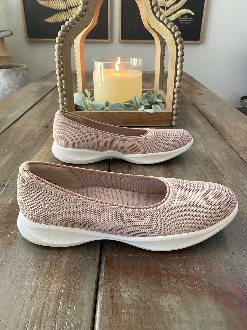 VIVAIA Isabell Walker Pro Knit Ballet Flats Walking Shoes Womens 42 Blush Pink - Picture 5 of 10